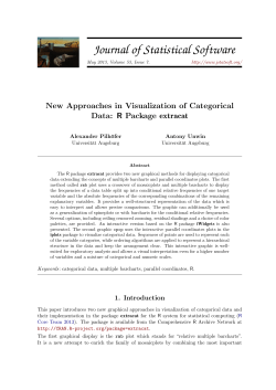 New Approaches in Visualization of Categorical Data