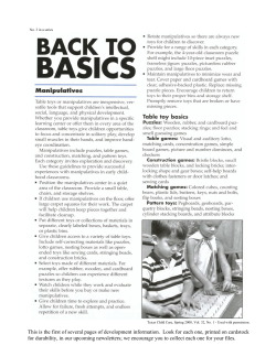 Manipulatives - ChildCareHelp.org