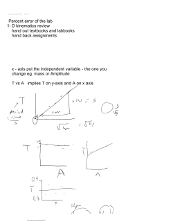 1- D kinematics review hand out textbooks and - Physics