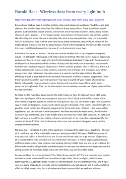 Harald Haas- Wireless data from every light bulb