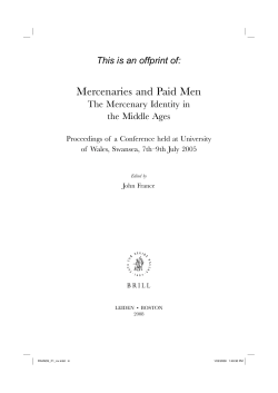 Mercenaries and Paid Men