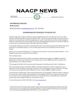 to Read - Mississippi NAACP