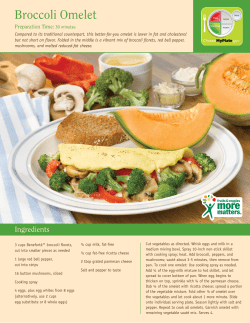Broccoli Omelet - Produce For Better Health Foundation