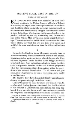 fugitive slave days in boston