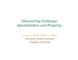 Discovering Exchange, Specialization and Property