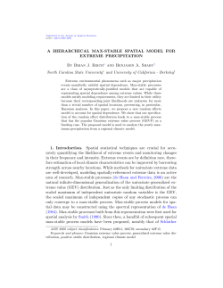 A HIERARCHICAL MAX-STABLE SPATIAL MODEL FOR EXTREME