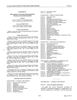 procurement policies and procedures