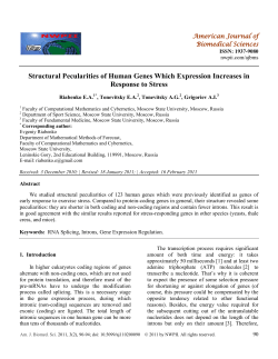 Structural Pecularities of Human Genes Which Expression