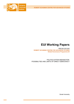 possibilities and limits of direct democracy