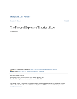 The Power of Expressive Theories of Law