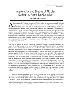 Shades of Altruism in the Armenian Genocide