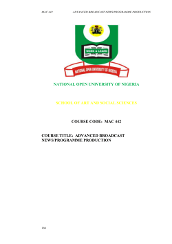 MAC442 - National Open University of Nigeria