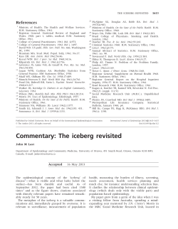 Commentary: The iceberg revisited