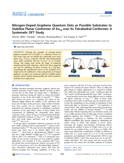 Nitrogen-Doped Graphene Quantum Dots as Possible Substrates to