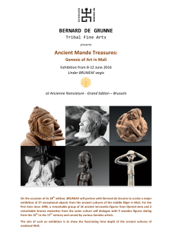 BERNARD DE GRUNNE Ancient Mande Treasures: