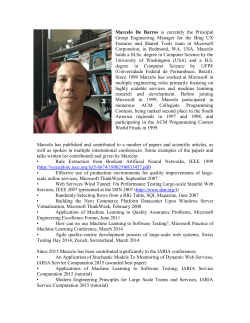 Marcelo De Barros is currently the Principal Group Engineering