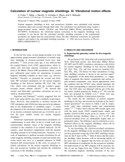Calculation of nuclear magnetic shieldings. XI. Vibrational motion