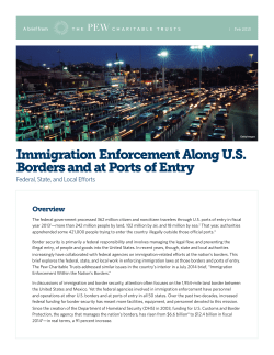 Immigration Enforcement Along U.S. Borders and at Ports of Entry