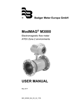 ModMAG M3000 USER MANUAL - Badger Meter Europa GmbH