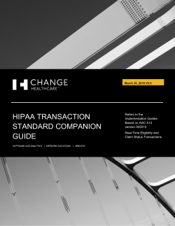 hipaa transaction standard companion guide