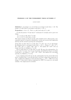 PROBLEM 2 OF THE WORKSHEET FROM OCTOBER 17 Definition