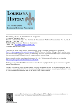 Lee Harvey Oswald in New Orleans: A Reappraisal