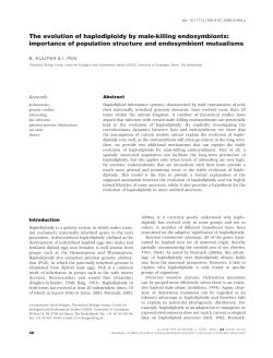 The evolution of haplodiploidy by male‐killing endosymbionts