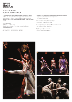 Masterclass: sound, Body, space