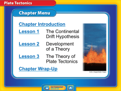 Plate tectonics Les 1