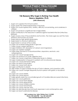 146 Reasons Why Sugar Is Ruining Your Health Nancy Appleton