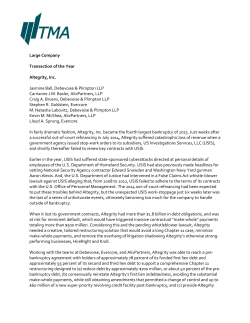 Altegrity, Inc. - Turnaround Management Association