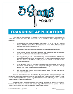 Franchise Application