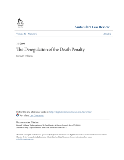 The Deregulation of the Death Penalty