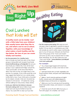 Cool Lunch - Region of Waterloo Public Health
