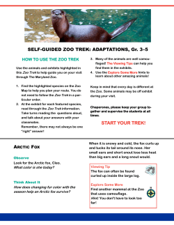 SELF-GUIDED ZOO TREK: ADAPTATIONS, Gr. 3&ndash;5 START YOUR