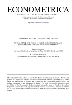 Social Image and the 50--50 Norm: A Theoretical and Experimental