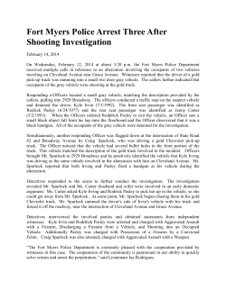 Fort Myers Police Arrest Three After Shooting