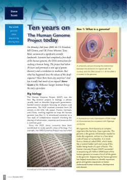 Ten years on: the Human Genome Project today