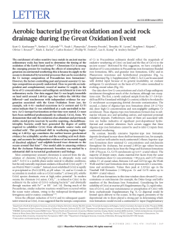 Aerobic bacterial pyrite oxidation and acid rock drainage during the