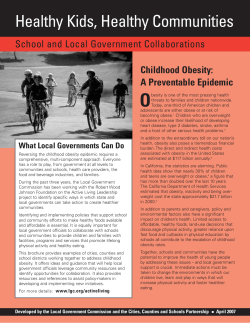 Healthy Kids, Healthy Communities
