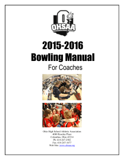 2015-2016 Bowling Manual