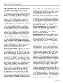 Notes to Consolidated Financial Statements