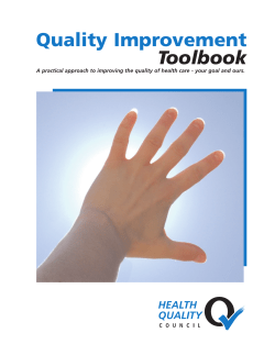 Quality Improvement Toolbook
