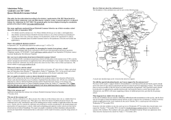 Admissions Policy Academic year 2017
