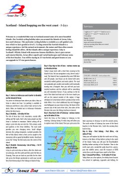 Scotland - Island hopping on the west coast - France-Bike