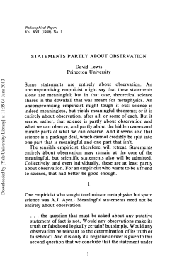 statements partly about observation