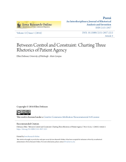 Between Control and Constraint: Charting Three Rhetorics of Patient