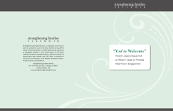 You`re Welcome - Strengthening Families Illinois