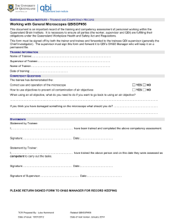 Working with General Microscopes QBISOP#56