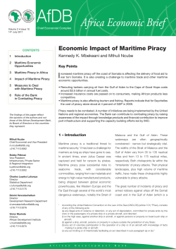 Economic Impact of Maritime Piracy